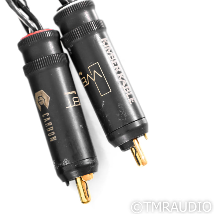 Kimber Kable Carbon Series RCA Cables; 3m Pair Interconnects