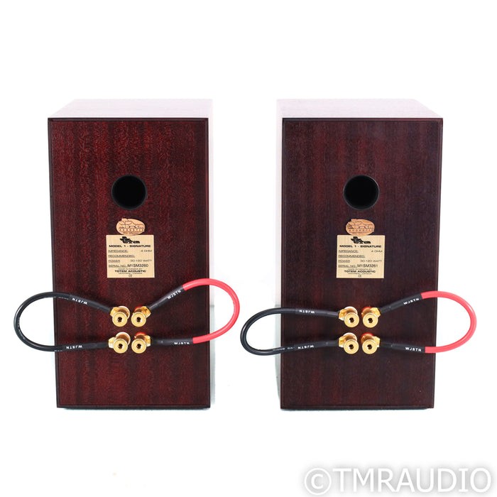 Totem Acoustic Model 1 Signature Bookshelf Speakers; Mahogany Pair