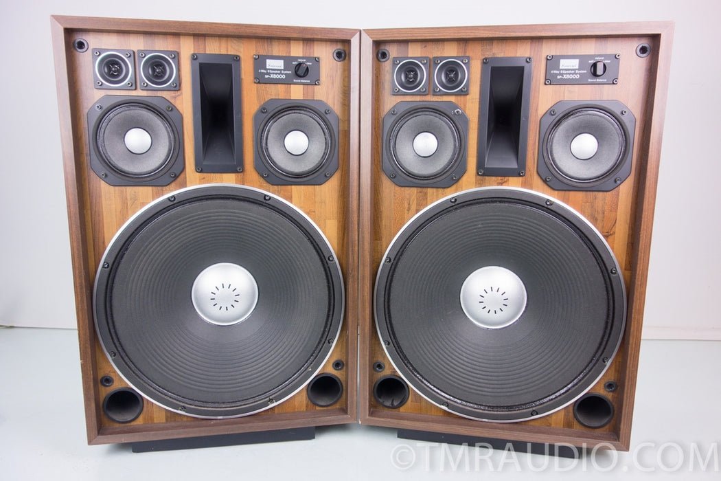 Sansui SP-X8000 Vintage Speakers in Factory Boxes w/ Stands
