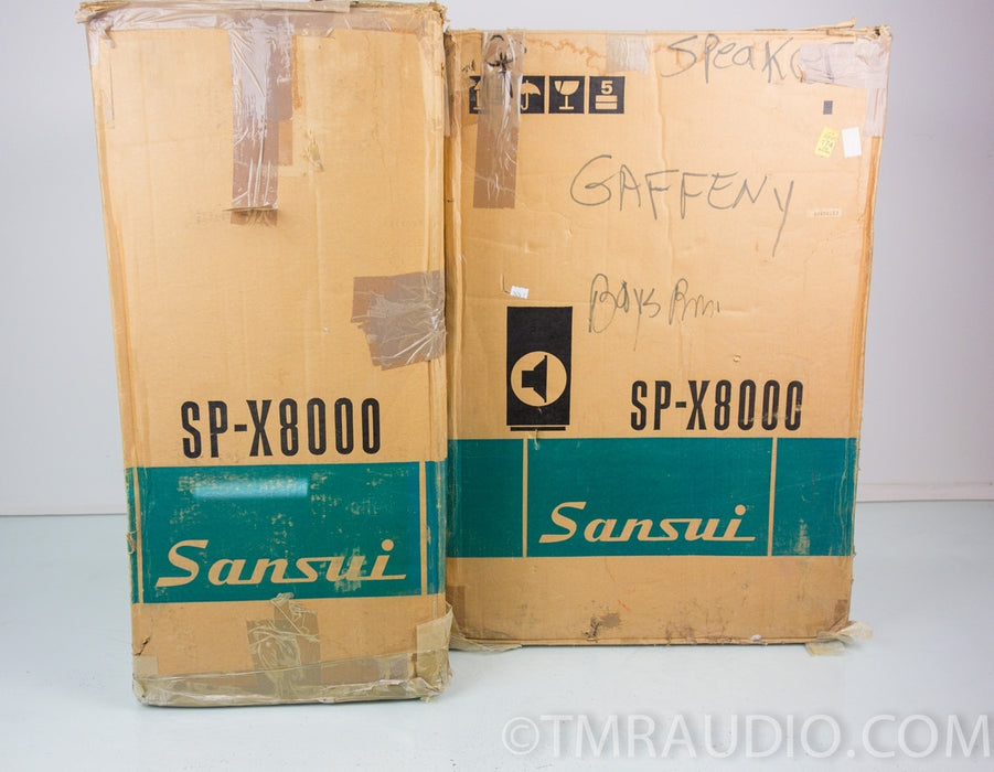 Sansui SP-X8000 Vintage Speakers in Factory Boxes w/ Stands
