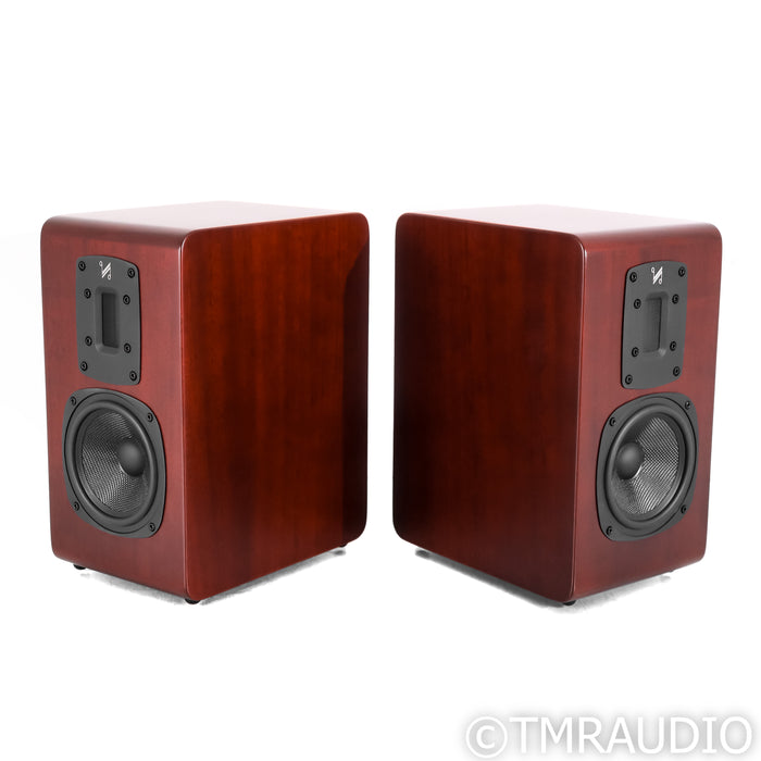 Quad S-2 Bookshelf Speakers; Sapele Mahogany Pair; S2