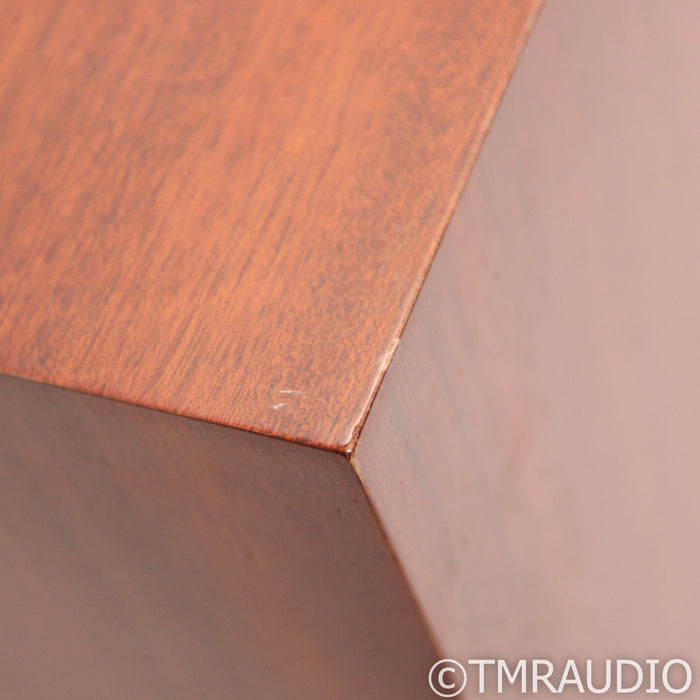 KLH Model Five Bookshelf Speakers; Mahogany Pair with Stands