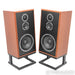 KLH Model Five Bookshelf Speakers; Mahogany Pair with Stands