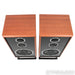 KLH Model Five Bookshelf Speakers; Mahogany Pair with Stands