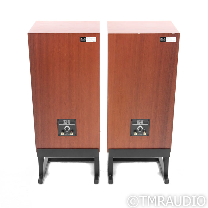 KLH Model Five Bookshelf Speakers; Mahogany Pair with Stands
