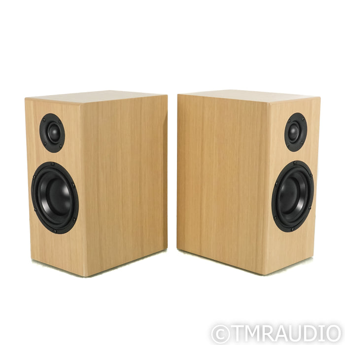 Totem Acoustic Bison Monitor Bookshelf Speakers; White Oak Pair (Open Box)