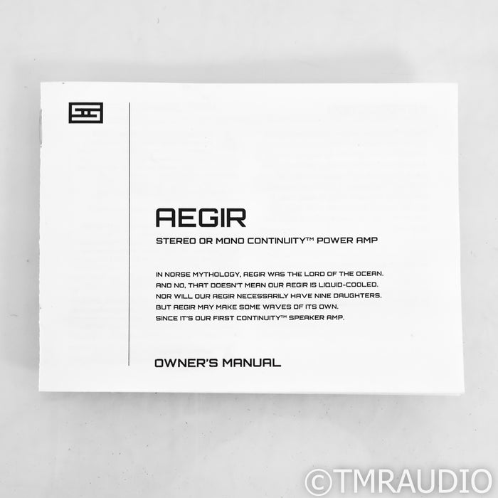 Schiit Audio Aegir Stereo Power Amplifier
