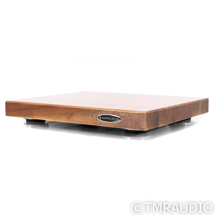 IsoAcoustics Delos Isolation Platform; Walnut; 18" x 15" x 1.75"