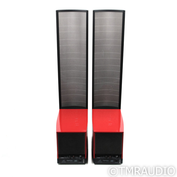 Martin Logan Expression ESL 13A Floorstanding Speakers; Russo Fuoco Red Pair