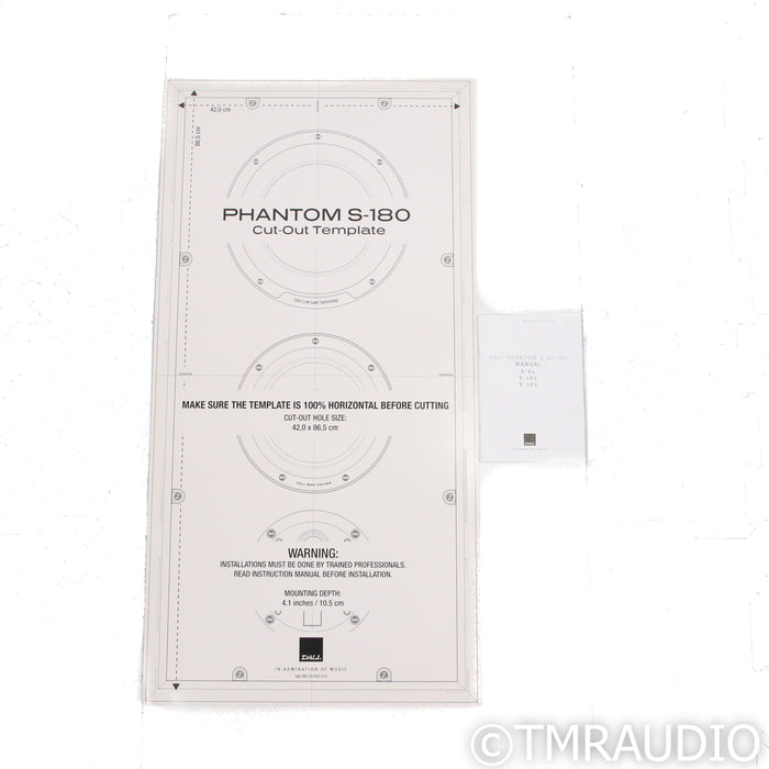DALI PHANTOM S-180 In-wall Speaker; Single White