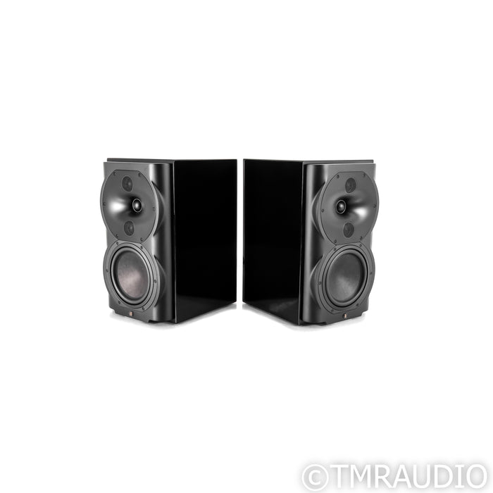 Perlisten R4b Bookshelf Speakers; Gloss Black Pair