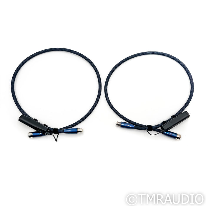 AudioQuest Water XLR Cables; 1m Pair Balanced Interconnects