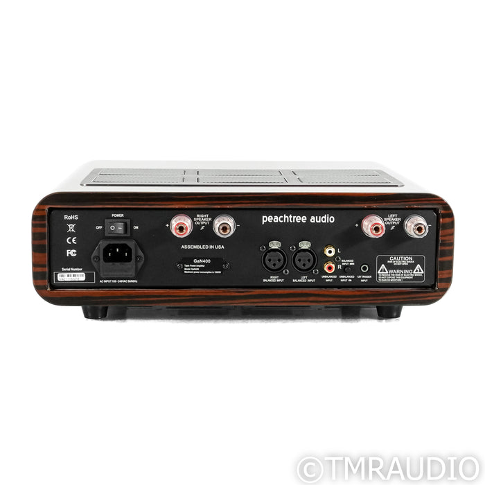 Peachtree Audio GaN400 Stereo Power Amplifier; Gloss Ebony Mocha
