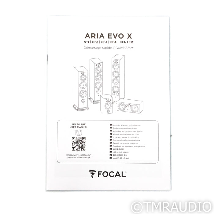 Focal Aria Evo X No. 4 Floorstanding Speakers; Moss Green High Gloss Pair (Used)