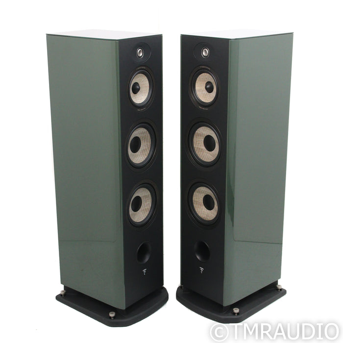 Focal Aria Evo X No. 4 Floorstanding Speakers; Moss Green High Gloss Pair (Used)