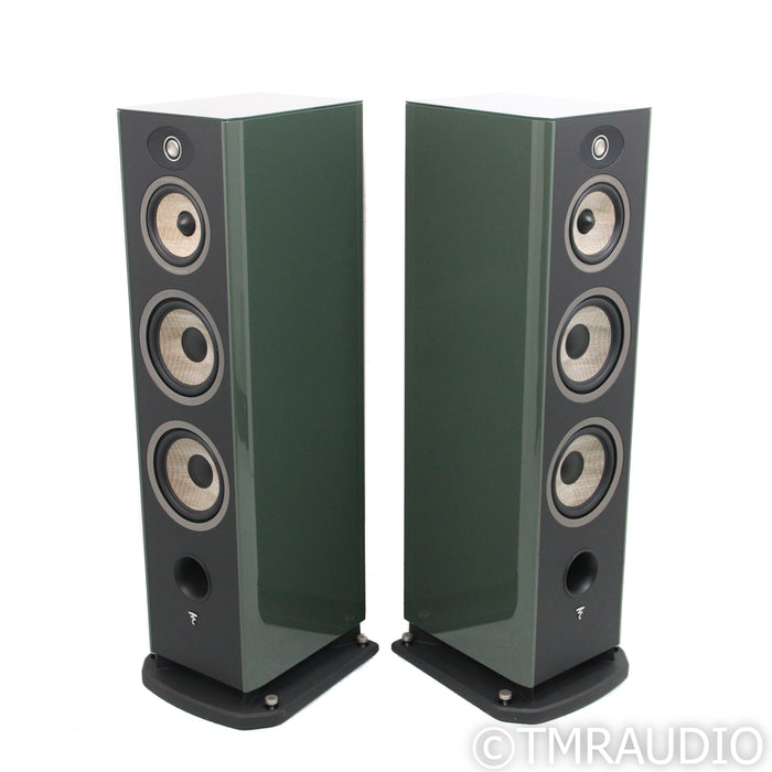 Focal Aria Evo X No. 4 Floorstanding Speakers; Moss Green High Gloss Pair (Used)