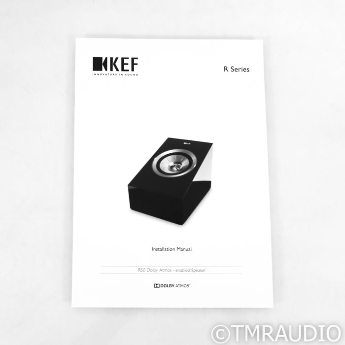 KEF R50 Dolby Atmos Speakers; Black Pair