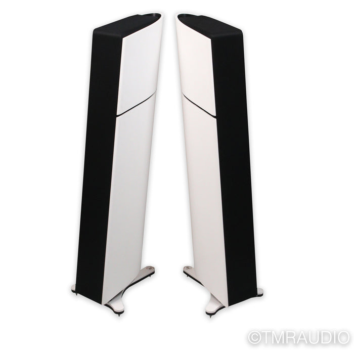 Aequo Audio Stilla Active Floorstanding Speakers; White Pair