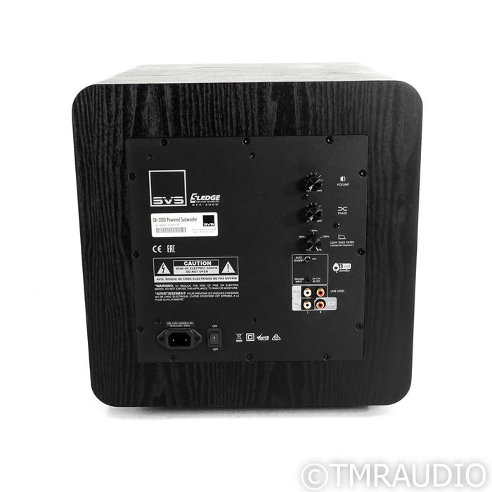 SVS SB-2000 12" Powered Subwoofer; Black Ash; SB2000