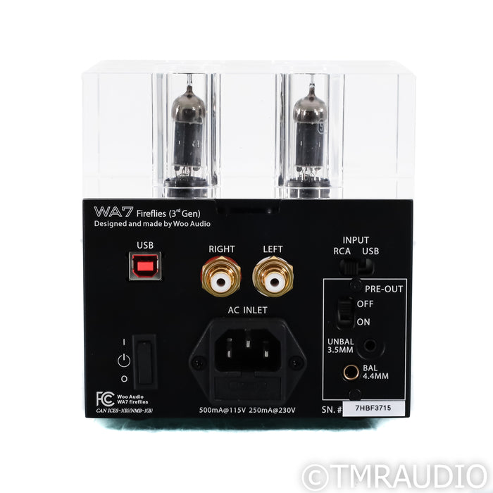 Woo Audio WA7 Fireflies Gen 3 Stereo Hybrid Headphone Amplifier