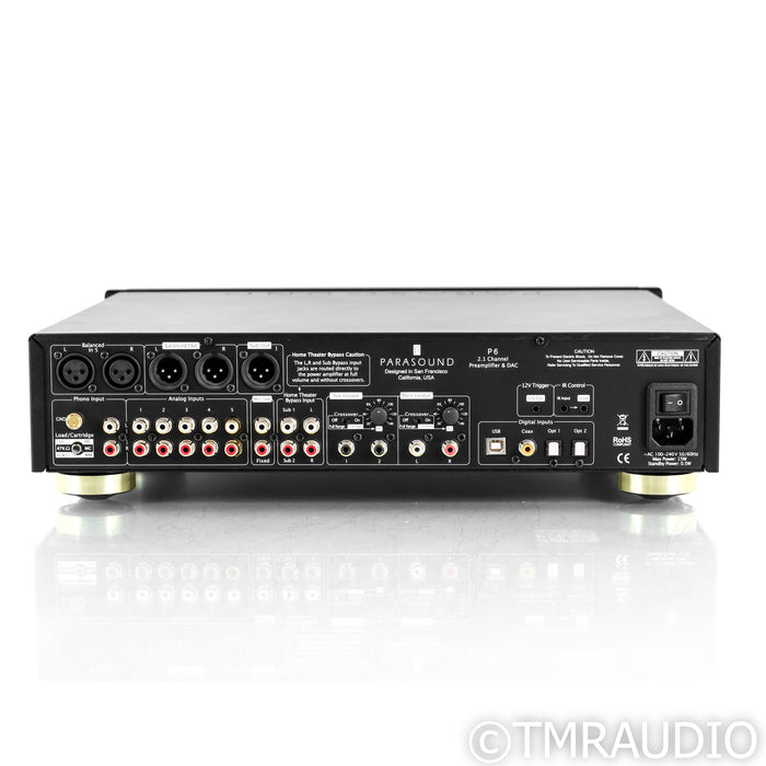 Parasound Halo P6 Stereo Preamplifier; P 6; MM / MC Phono