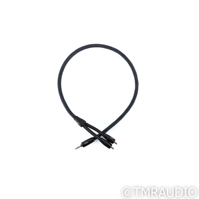 AudioQuest Sydney RCA Cable; 2ft Single 3.5mm to Stereo RCA Interconnect
