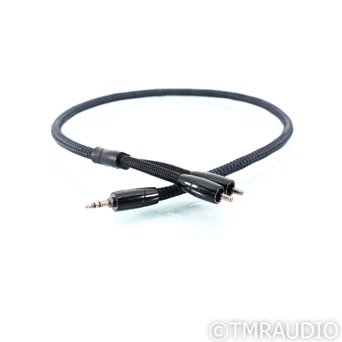 AudioQuest Sydney RCA Cable; 2ft Single 3.5mm to Stereo RCA Interconnect