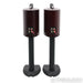 Bowers & Wilkins Nautilus 805 Bookshelf Speakers; Red Cherry Pair; w/ Stands