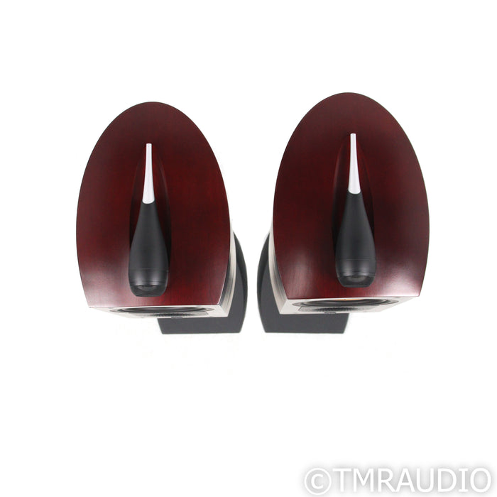 Bowers & Wilkins Nautilus 805 Bookshelf Speakers; Red Cherry Pair; w/ Stands