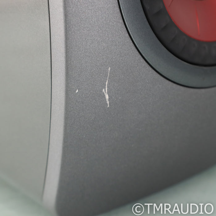 KEF LS50 Wireless Bookshelf Speakers; Titanium Grey Pair