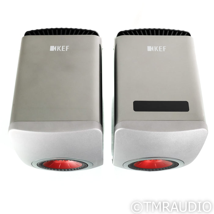 KEF LS50 Wireless Bookshelf Speakers; Titanium Grey Pair