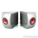 KEF LS50 Wireless Bookshelf Speakers; Titanium Grey Pair