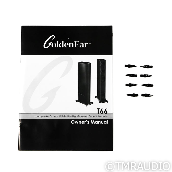 GoldenEar T66 Floorstanding Speakers; Santa Barbara Red Pair
