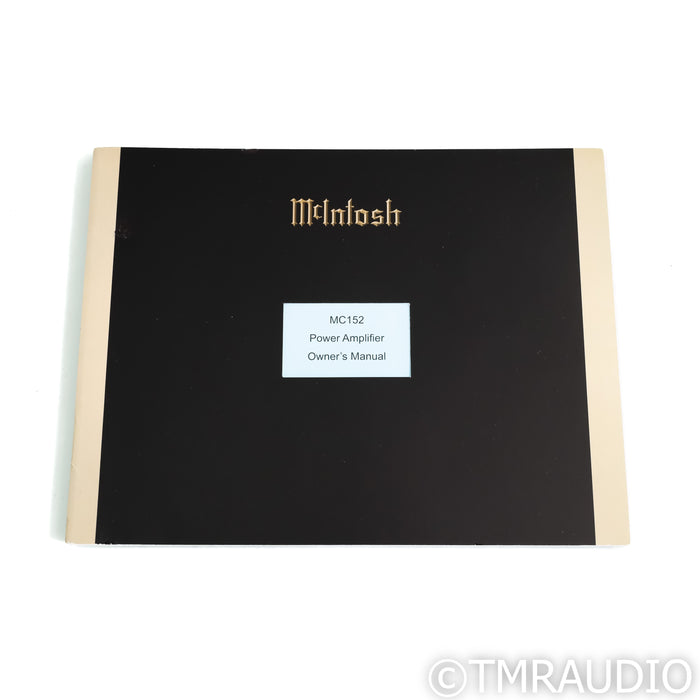 McIntosh MC152 Stereo Power Amplifier
