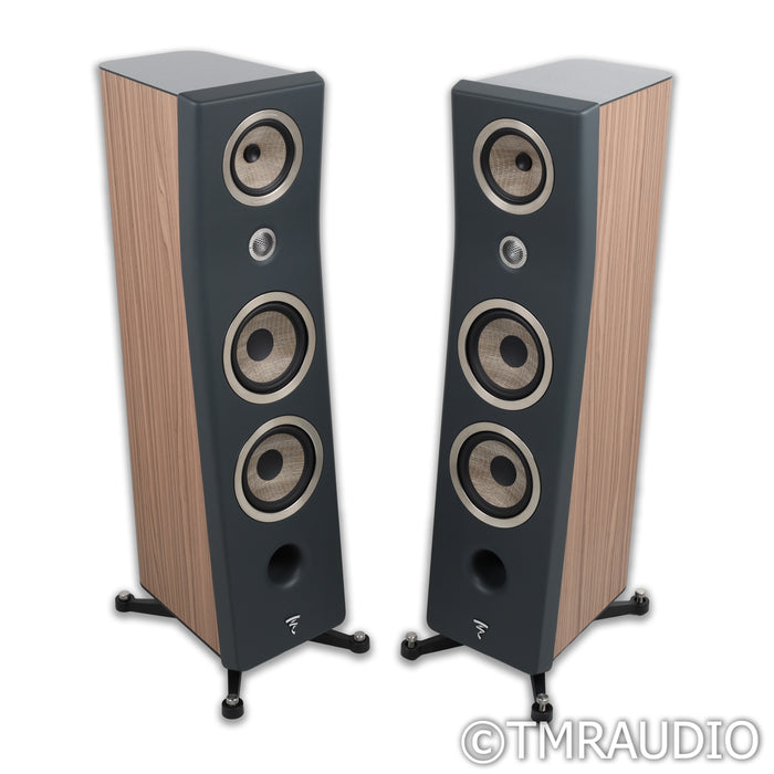 Focal Kanta No. 3 Floorstanding Speakers; Walnut / Dark Grey Pair