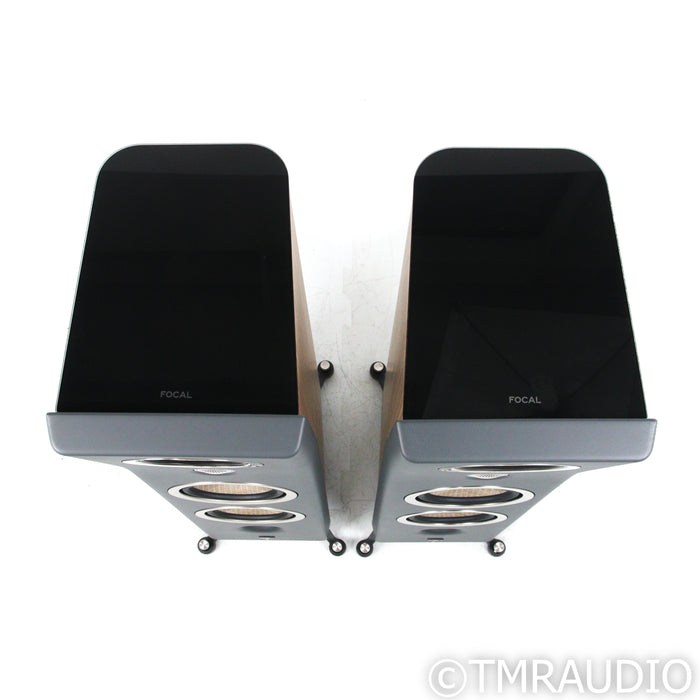 Focal Kanta No. 3 Floorstanding Speakers; Dark Grey / Walnut Pair
