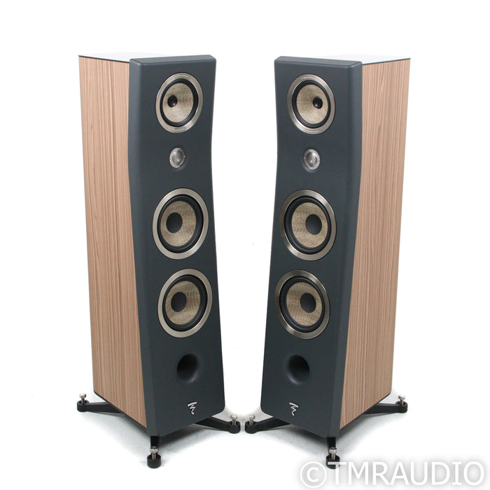 Focal Kanta No. 3 Floorstanding Speakers; Dark Grey / Walnut Pair