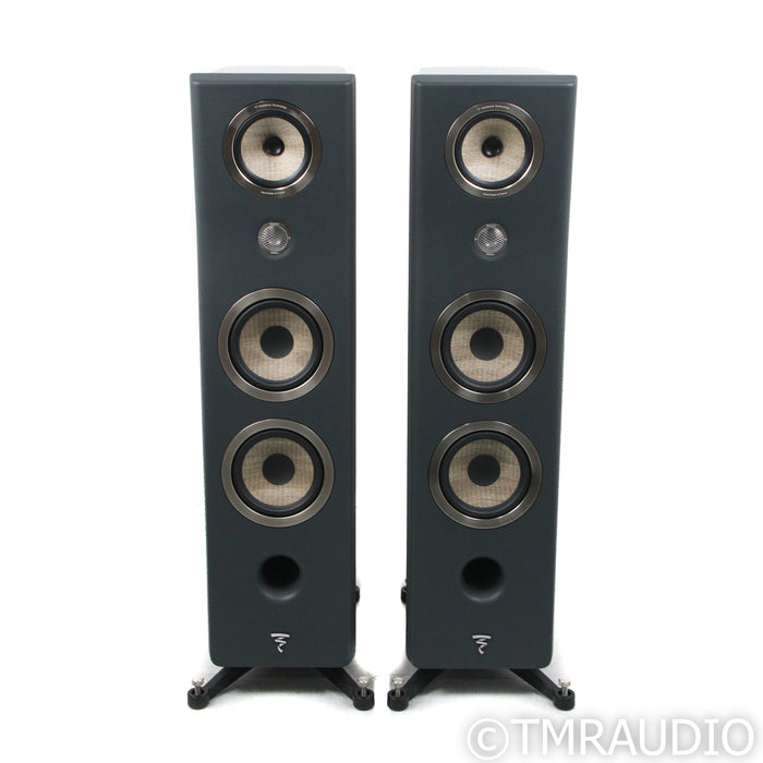 Focal Kanta No. 3 Floorstanding Speakers; Dark Grey / Walnut Pair