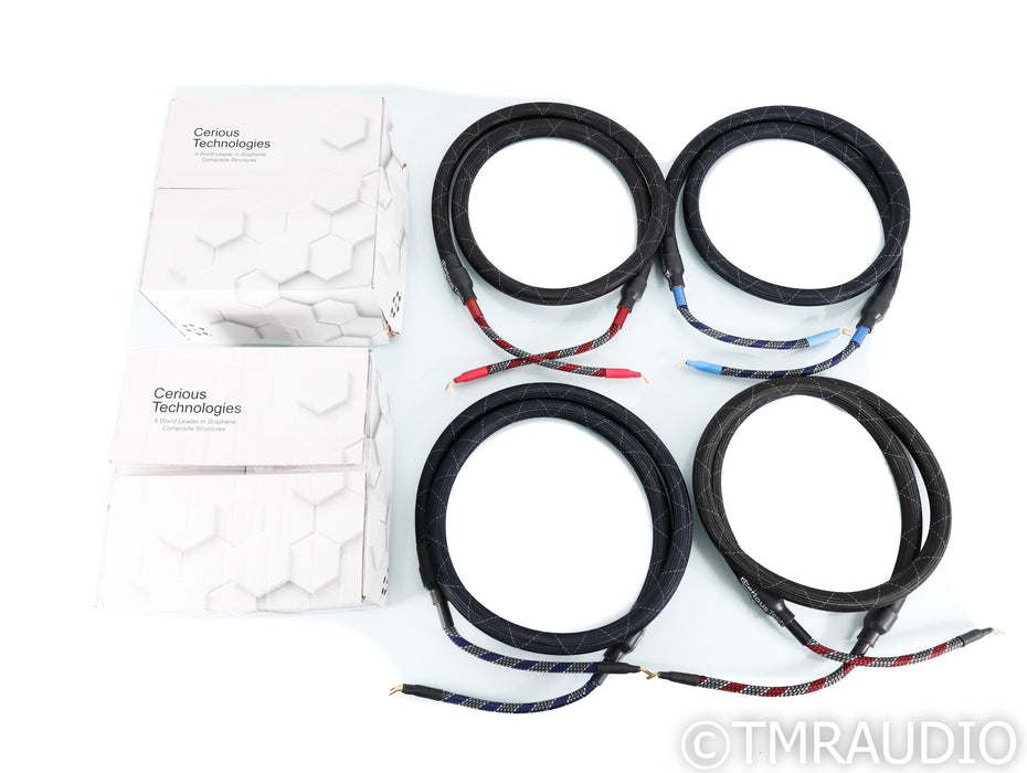 Cerious Technologies Graphene Lumniscate Speaker Cables; 8ft Pair