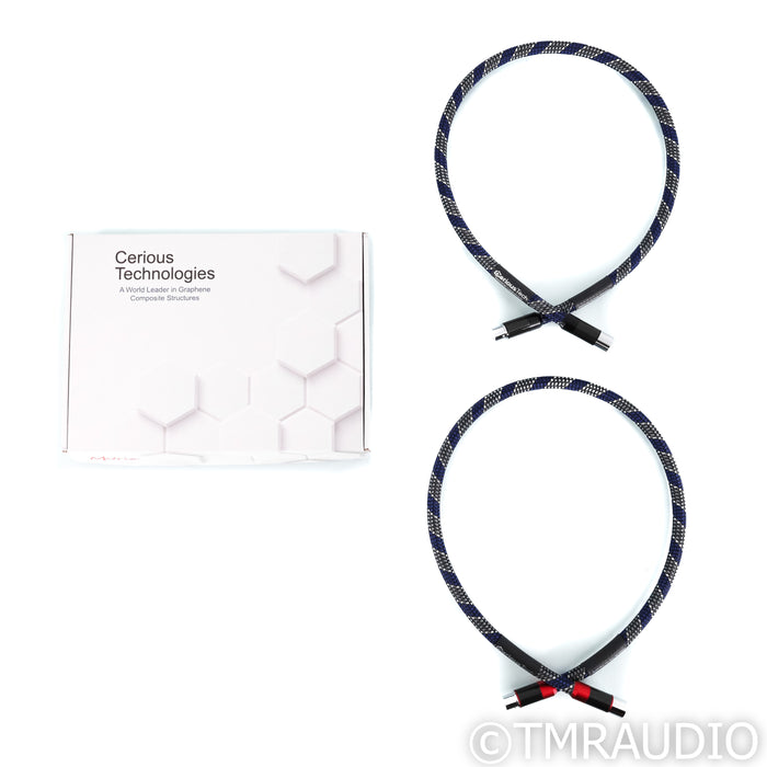 Cerious Technologies Lumniscate XLR Cables; 1m Pair Balanced Interconnects