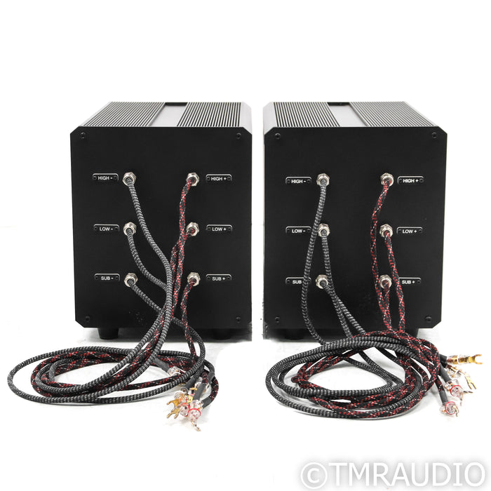 AudioNec Evo 3 Signature Floorstanding Speakers; White Pair w/ Crossovers