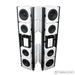 AudioNec Evo 3 Signature Floorstanding Speakers; White Pair w/ Crossovers