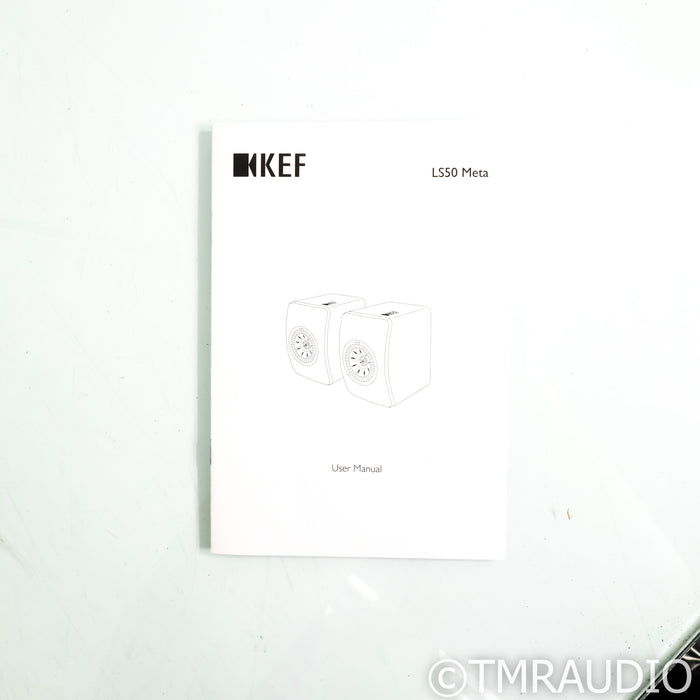 KEF LS50 Meta Bookshelf Speakers; Black Pair