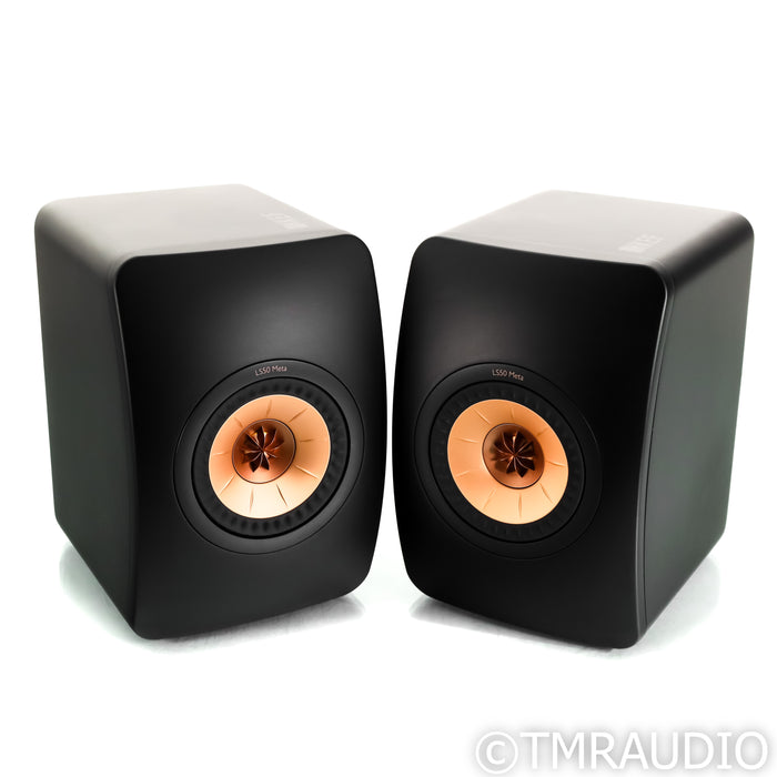 KEF LS50 Meta Bookshelf Speakers; Black Pair