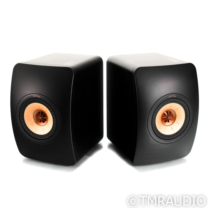 KEF LS50 Meta Bookshelf Speakers; Black Pair