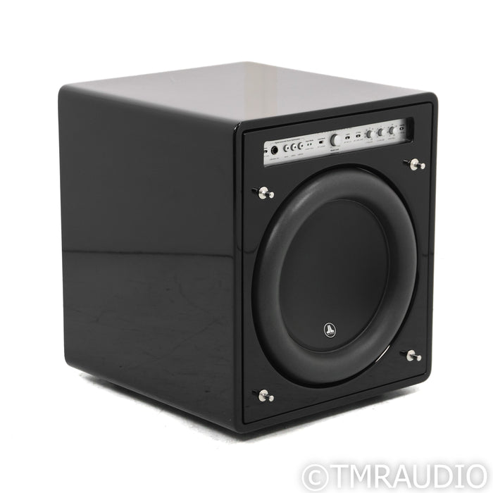 JL Audio Fathom F112 v2 12" Powered Subwoofer; Gloss Black w/ Gaia I Feet
