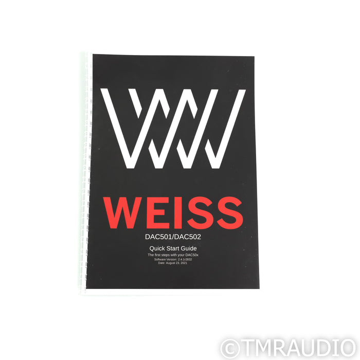 Weiss  DAC501 2 Channel DAC; D/A Converter