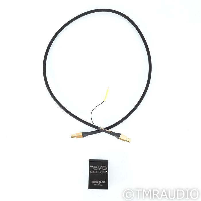 Tara Labs Master USB Cable; 1m Digital Interconnect w/ EVO Grounding Station