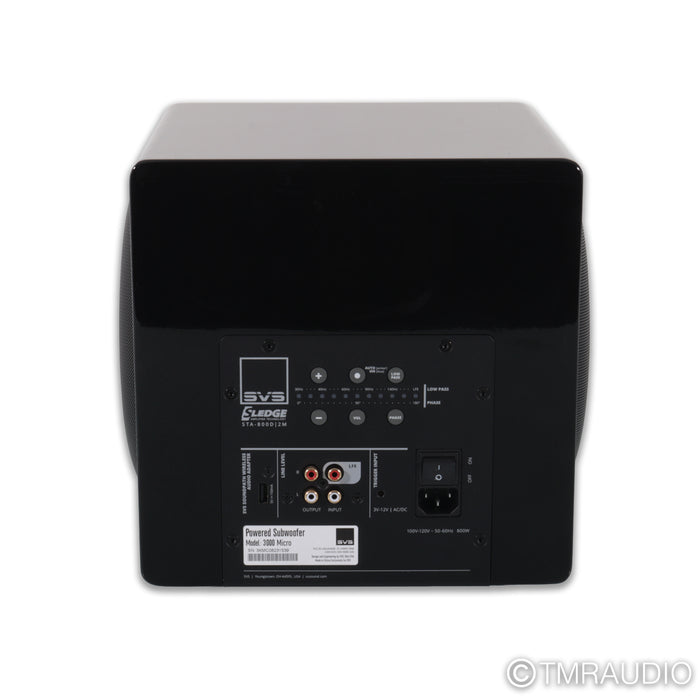 SVS 3000 Micro Dual 8" Powered Subwoofer; Gloss Black