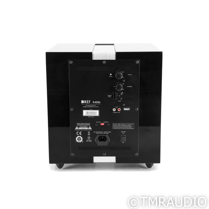 KEF R400b 9" Powered Subwoofer; Gloss Black